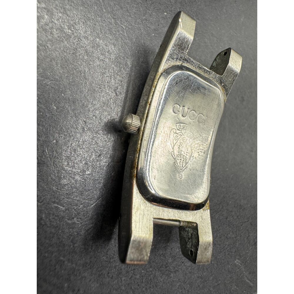 Vintage Gucci 3900L Stainless Steel Quartz Analog Ladies Watch 18.2mm No Band - Picture 8 of 9